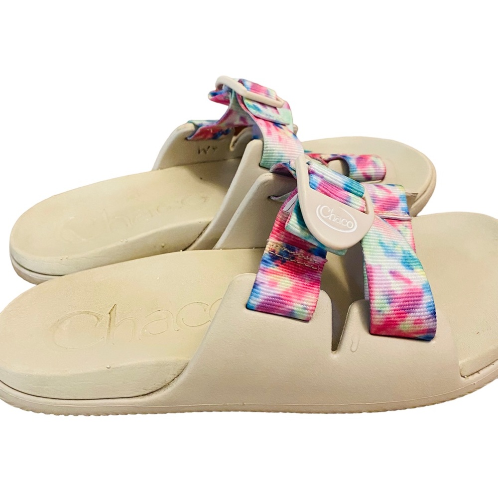 Chaco Chillos Tie Dye Strap Sandals Slides - Picture 2 of 8